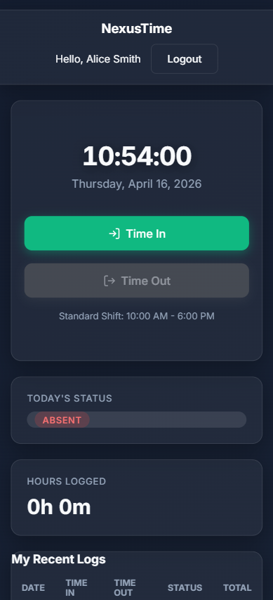 Daily Time Record project preview