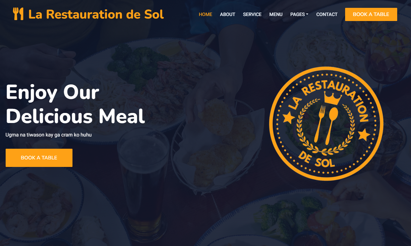 Restaurant project preview